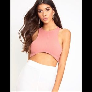 Pretty Little Thing Rose Underbust Crop Top